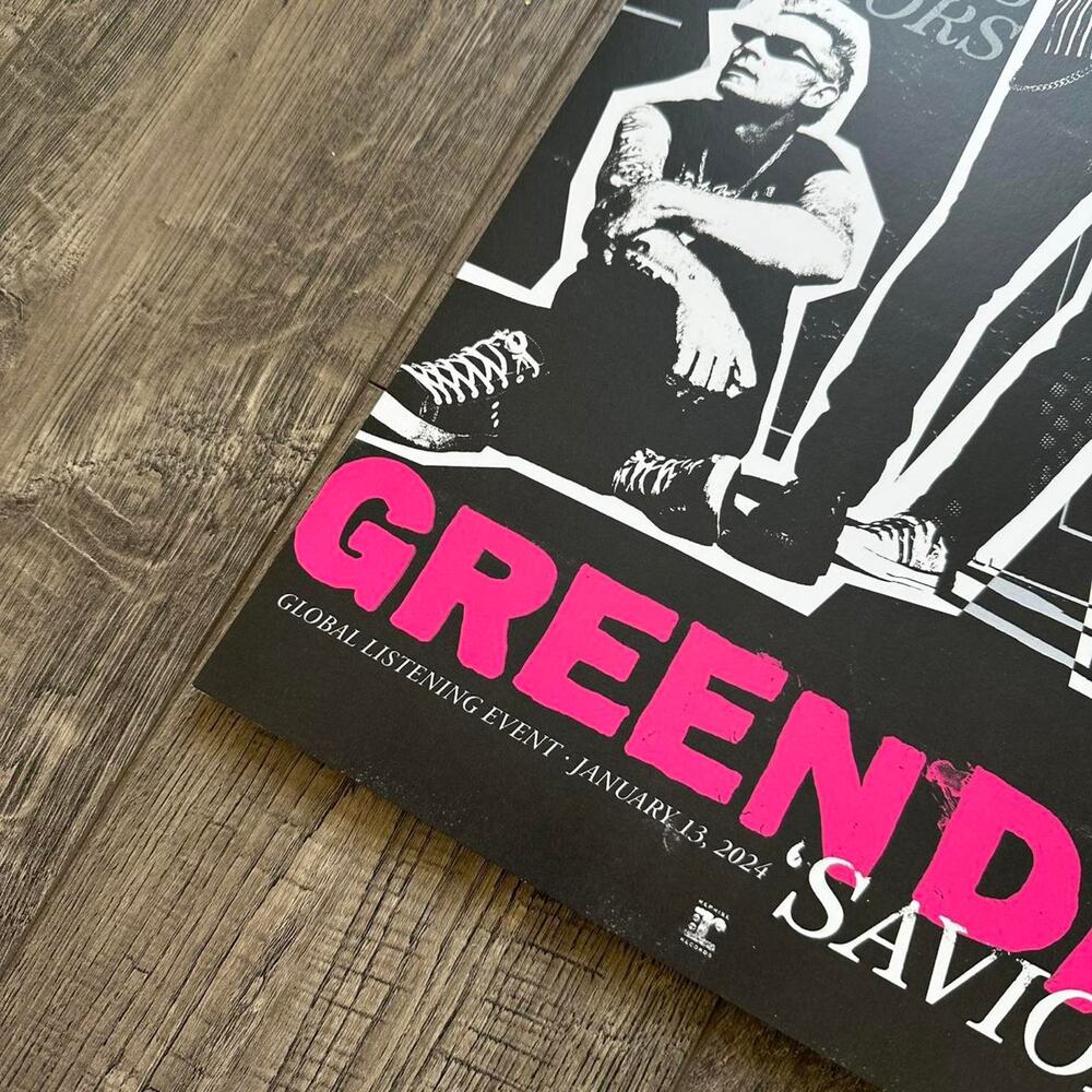 Green Day Saviors Album Record Listening Party Exclusive Music Promo Poster - Picture 3 of 6